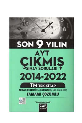 Çap Yayınları AYT Tek Kitap TM Son 9 Yılın Çıkmış Soruları - 1