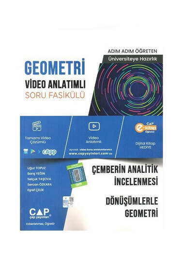 Çap Yayınları 2024 Geometri Çemberin Analitik İncelenmesi Dönüşümlerle Geometri - 1