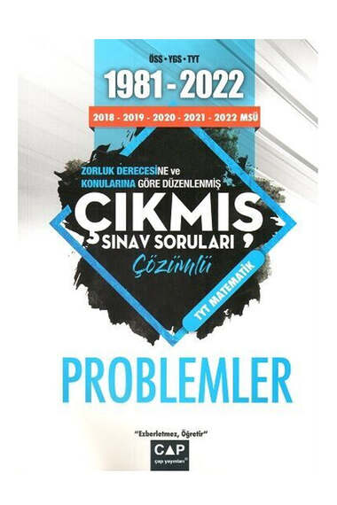 Çap Yayınları Problemler Çıkmış Sınav Soruları - 1