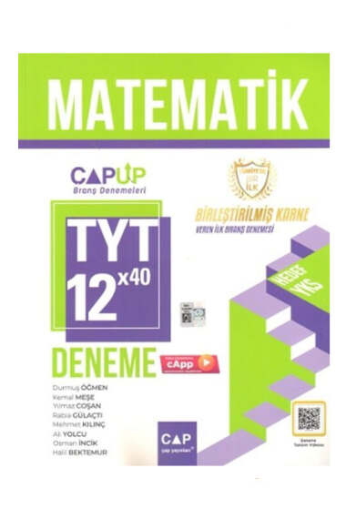 Çap Yayınları 2024 TYT Matematik 12x40 Up Deneme - 1