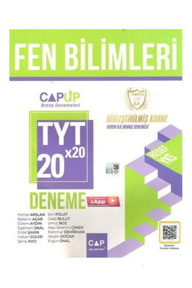 Çap Yayınları 2024 TYT Fen Bilimleri 20x20 Up Deneme - 1