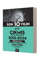 Çap Yayınları 2025 AYT Son 10 Yılın Çıkmış Sınav Soruları (T-M Tek Kitap) - Çap Yayınları