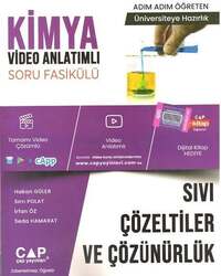 Çap Yayınları - Çap Yayınları Üniversiteye Hazırlık Kimya Sıvı Çözeltiler ve Çözüürlük Konu Anlatımlı Soru Fasikülü