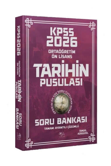 CBA Yayınları 2026 KPSS Lise Ortaöğretim Ön Lisans Tarihin Pusulası Tamamı Çözümlü Soru Bankası - 1