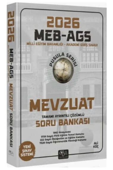 CBA Yayınları 2026 MEB AGS Mevzuat Pusula Serisi Soru Bankası - 1