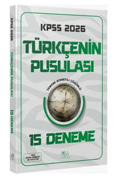 CBA Yayınları 2026 KPSS Türkçenin Pusulası 15 Deneme - 1