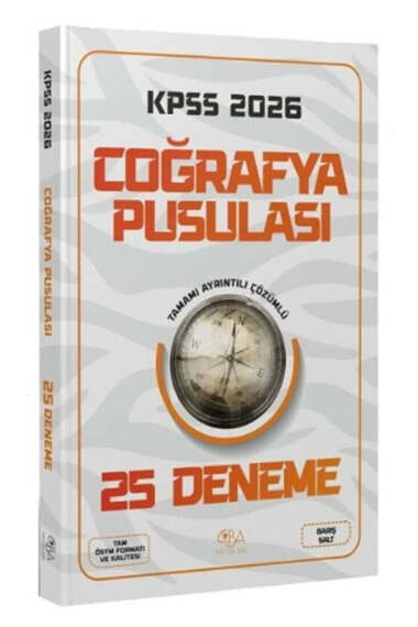 CBA Yayınları 2026 KPSS Coğrafya Pusulası 25 Deneme - 1