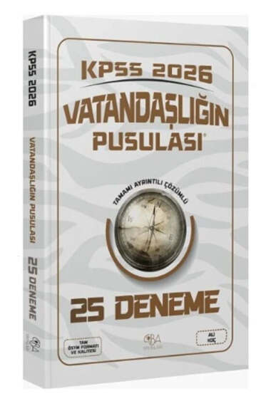 CBA Yayınları 2026 KPSS Vatandaşlık Vatandaşlığın Pusulası 25 Deneme - 1