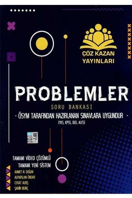 ​Çöz Kazan Yayınları Problemler Tamamı Video Çözümlü Soru Bankası - 1