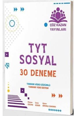 Çöz Kazan Yayınları TYT Sosyal 30 Deneme - 1