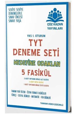 ​Çöz Kazan Yayınları TYT 5 Fasikül Deneme Seti - 1