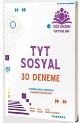 Çöz Kazan Yayınları - Çöz Kazan Yayınları TYT Sosyal 30 Deneme
