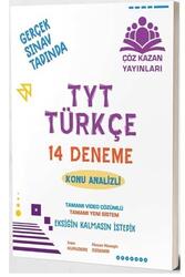 Çöz Kazan Yayınları - Çöz Kazan Yayınları TYT Türkçe 14 lü Tamamı Video Çözümlü Denemeleri