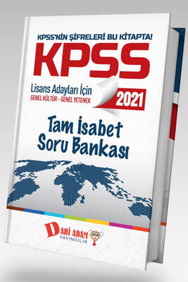 Dahi Adam Yayınları 2021 KPSS Genel Kültür Genel Yetenek Tam İsabet Soru Bankası - 1