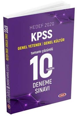 ​Data Yayınları 2020 KPSS Genel Yetenek Genel Kültür Tamamı Çözümlü 10 Deneme Sınavı - 1
