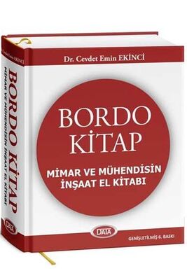 ​Data Yayınları Bordo Kitap – Mimar ve Mühendisin İnşaat El Kitabı - 1