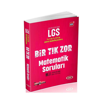 Data Yayınları LGS Bir Tık Zor Matematik Soruları - 1