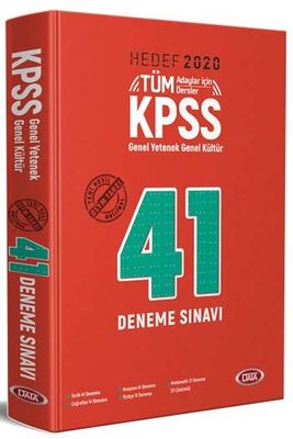 ​Data Yayınları 2020 KPSS Genel Yetenek Genel Kültür 41 Deneme Sınavı - 1