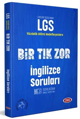 Data Yayınları LGS Bir Tık Zor İngilizce Soruları - 1