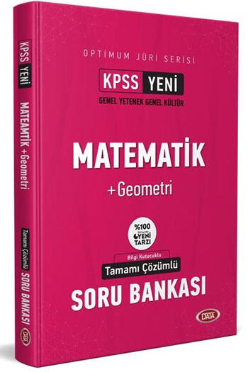 Data Yayınları 2021 KPSS Optimum Jüri Serisi Matematik Geometri Çözümlü Soru Bankası