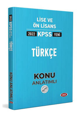 Data Yayınları 2022 KPSS Lise Ön Lisans Türkçe Konu Anlatımlı - 1