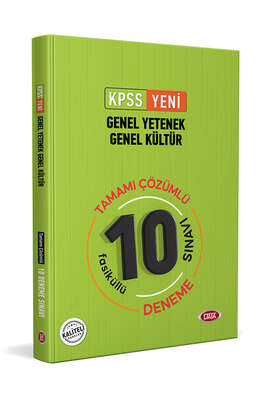 Data Yayınları KPSS GY GK 10 Fasikül Deneme Sınavı - 1
