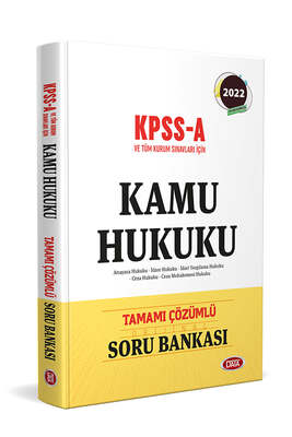 Data Yayınları KPSS A ve Tüm Kurum Sınavları İçin Kamu Hukuku Tamamı Çözümlü Soru Bankası - 1