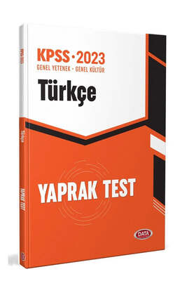 Data Yayınları 2023 KPSS Türkçe Yaprak Test - 1