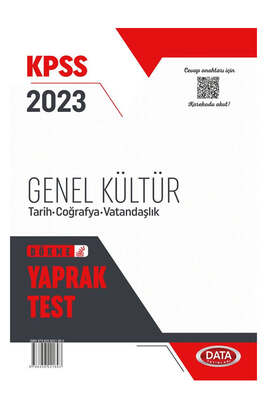 Data Yayınları 2023 KPSS Genel Kültür Yaprak Test - 1