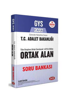 Data Yayınları 2023 GYS Adalet Bakanlığı Tamamı Çözümlü Soru Bankası - 1