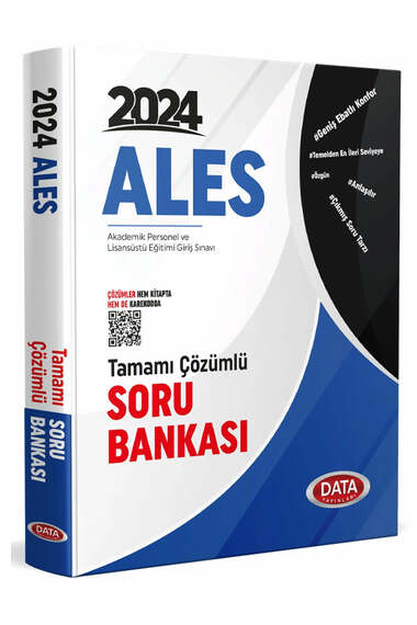 Data Yayınları 2024 ALES Tamamı Çözümlü Soru Bankası - 1