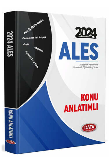 Data Yayınları 2024 ALES Konu Anlatımlı - 1