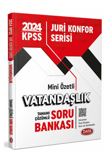 Data Yayınları 2024 KPSS Jüri Konfor Serisi Vatandaşlık Soru Bankası - 1