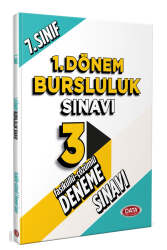 Data Yayınları 2024 7.Sınıf 1.Dönem Bursluluk Sınavı Tamamı Çözümlü 3 Fasikül Deneme - Data Yayınları