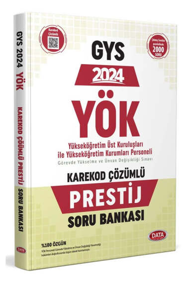 Data Yayınları 2024 YÖK Üst Kuruluşları ile YÖK Personeli GYS Prestij Soru Bankası - 1