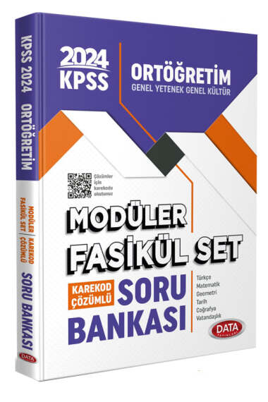 Data Yayınları 2024 KPSS GK-GY Ortaöğretim Modüler Soru Bankası Fasikül Set - 1
