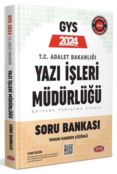 Data Yayınları 2024 GYS Adalet Bakanlığı Yazı İşleri Müdürlüğü Soru Bankası - 1