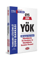 Data Yayınları 2024 YÖK Üst Kuruluşları ile YÖK Personeli GYS Tamamı Çözümlü Soru Bankası - Data Yayınları