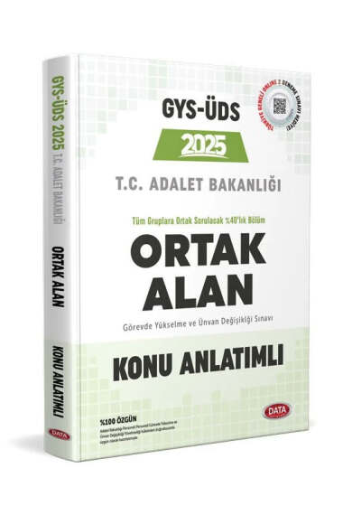 Data Yayınları 2025 Adalet Bakanlığı GYS-ÜDS Ortak Alan Konu Anlatımlı - 1