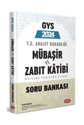Data Yayınları 2024 Adalet Bakanlığı Mübaşir ve Zabıt Katibi Soru Bankası - Data Yayınları