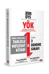 Data Yayınları 2024 YÖK Üst Kuruluşları İle YÖK Personeli GYS Örnek Sorularla Tablolu Mevzuat Kitabı ve 3 Deneme Sınavı - Data Yayınları