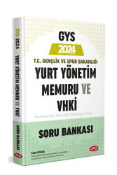 Data Yayınları 2024 T.C Gençlik ve Spor Bakanlığı Yurt Yönetim Memuru ve VHKİ Soru Bankası - Data Yayınları