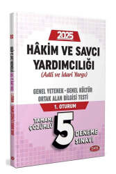 Data Yayınları 2025 Adli ve İdari Yargı Hakim ve Savcı Yardımcılığı GK-GY Ortak Alan 5 Deneme Sınavı - Data Yayınları