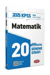 Data Yayınları 2025 KPSS Ultra Serisi Matematik 20 Deneme Sınavı - Data Yayınları