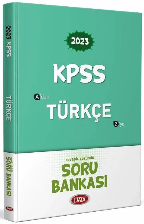 Data Yayınları - Data Yayınları 2023 KPSS Türkçe Soru Bankası