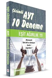 Delta Kültür Yayınları - Delta Kültür Yayınları YKS 2. Oturum AYT Eşit Ağırlık Çözümlü 10 Deneme