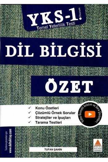 Delta Kültür Yayınları TYT Dil Bilgisi Özet
