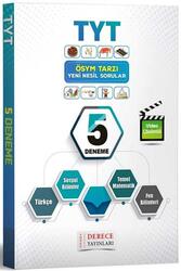 Derece Yayınları TYT Tamamı Çözümlü 5 Deneme - Derece Yayınları