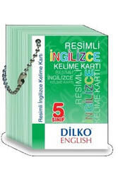 Dilko Yayıncılık - Dilko Yayıncılık 5. Sınıf Resimli İngilizce Kelime Kartı