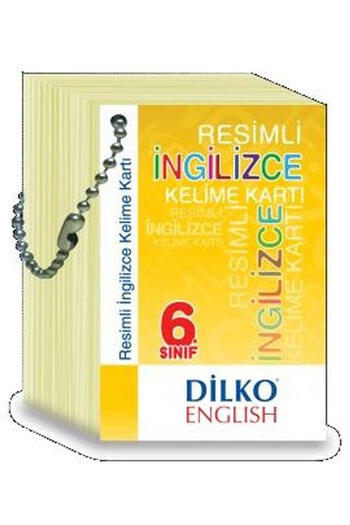 Dilko Yayıncılık 6. Sınıf Resimli İngilizce Kelime Kartı